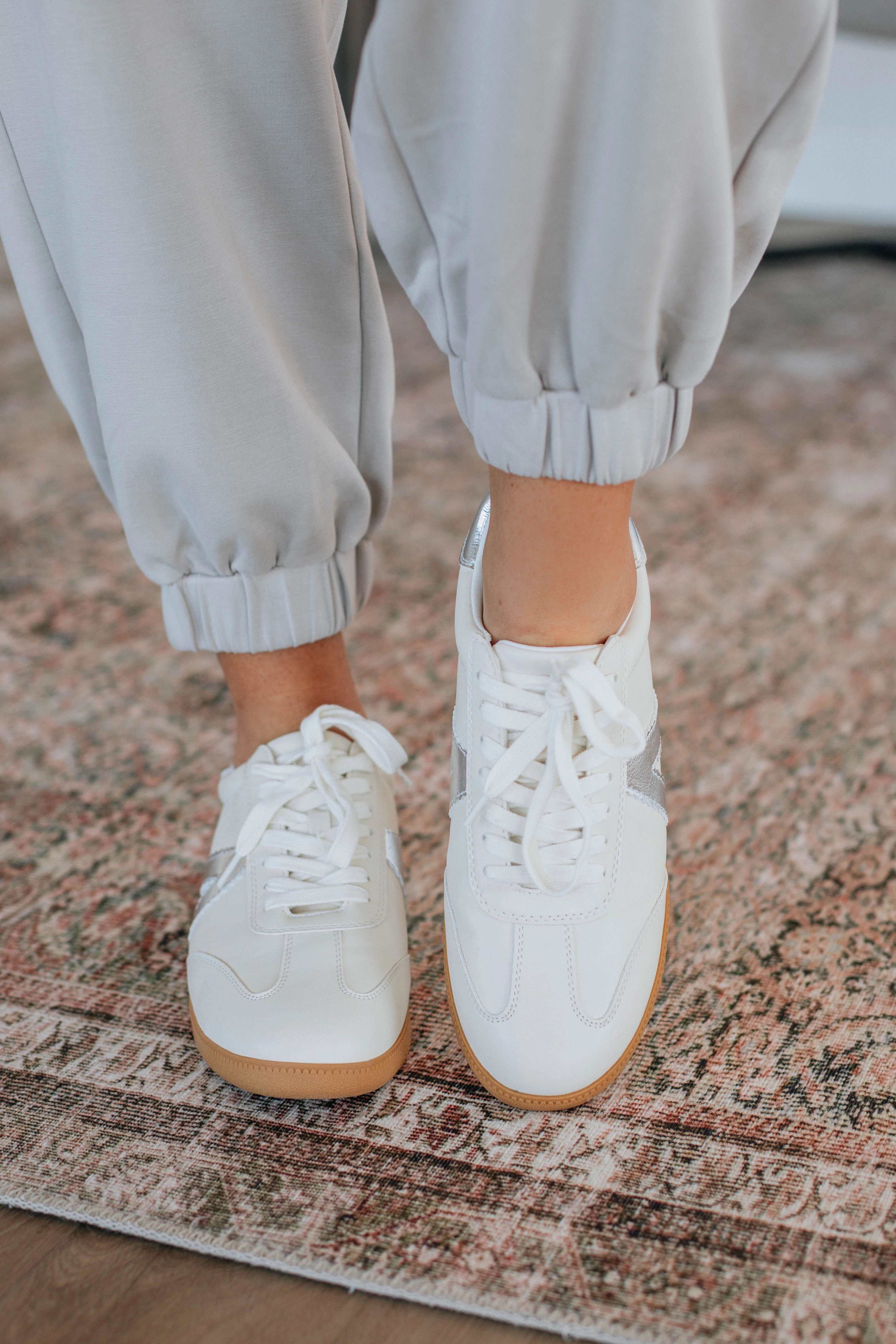 Can't Be Bothered Sneakers - Cream Bright tone