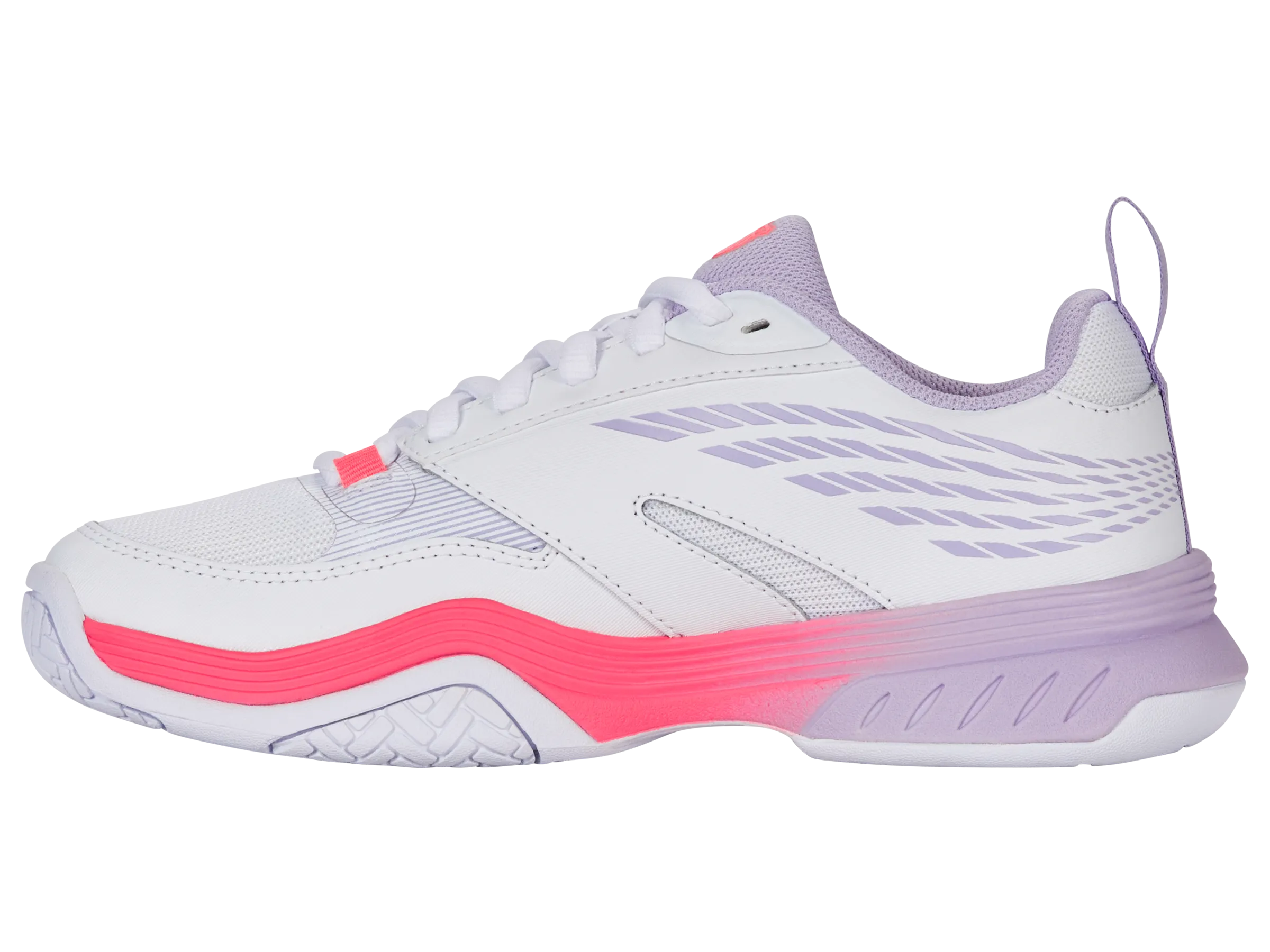 99190-182-M | SPEEDEX | WHITE/ORCHID PETAL/NEON BLAZE Tech Glow