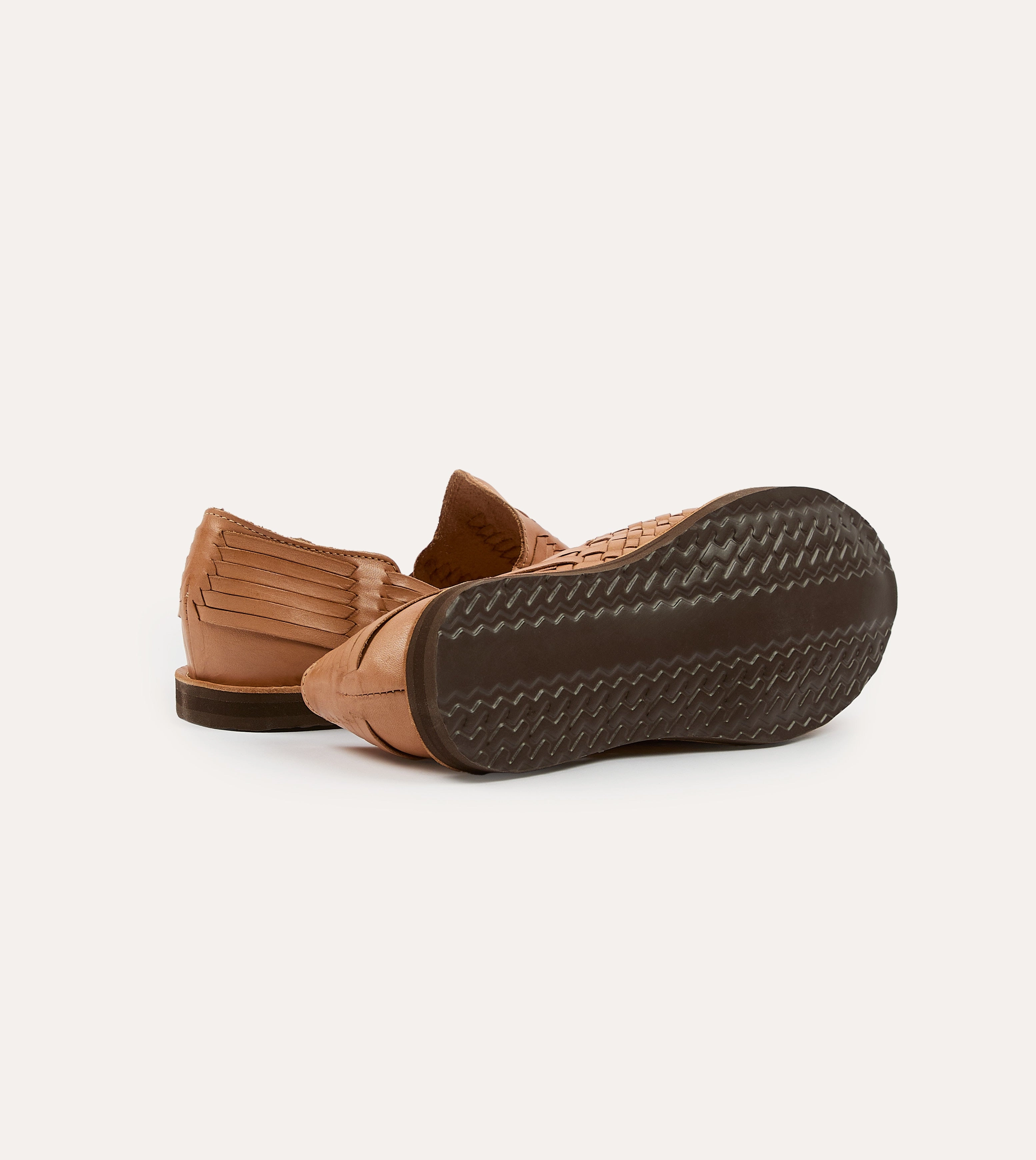 Media Pop Chamula Tan Cancun Woven Sandal
