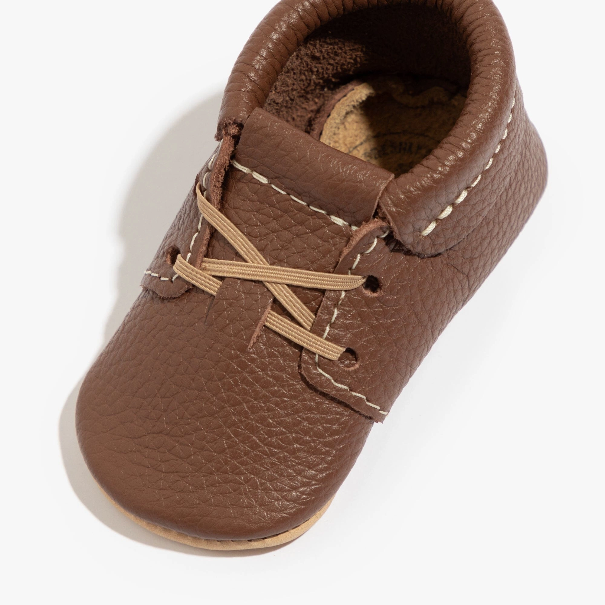 Adjustable Straps Breathable fabric Chestnut Oxford Baby Shoe