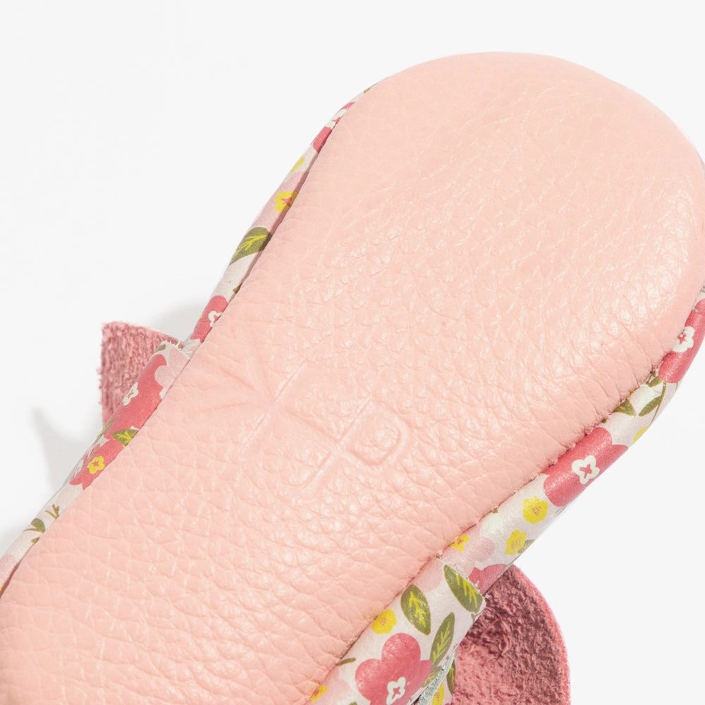 Spring Bouquet Knotted Bow Baby Shoe Kids' spring shoes Rubberized grip