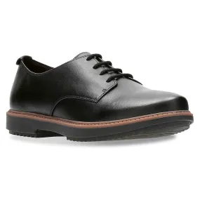 Clarks Women's Raisie Bloom - Black Casual Office Shoes Father Son Oxfords