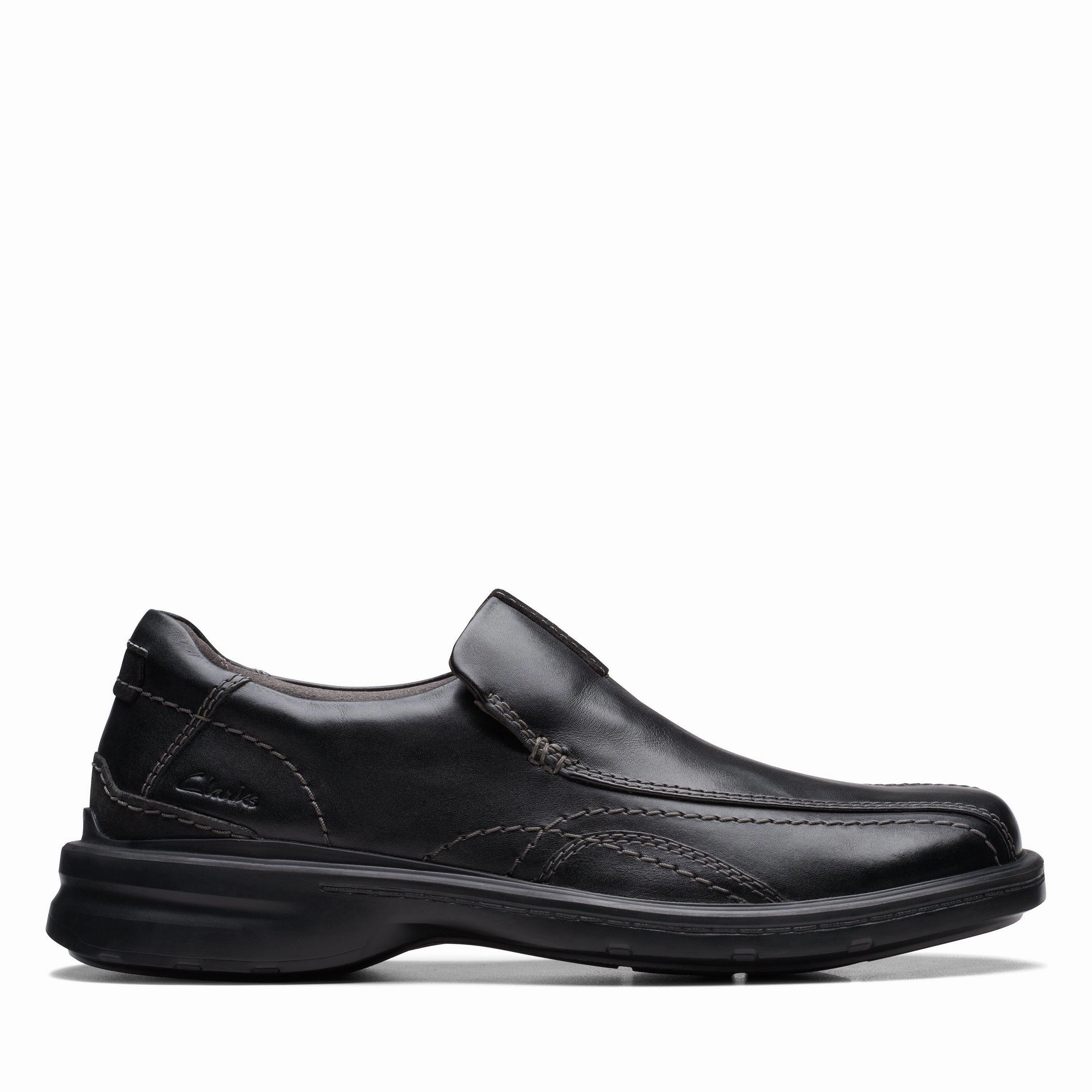 Clarks Men's Gessler Step Slip On - Black Core Flex Energy Return Technology