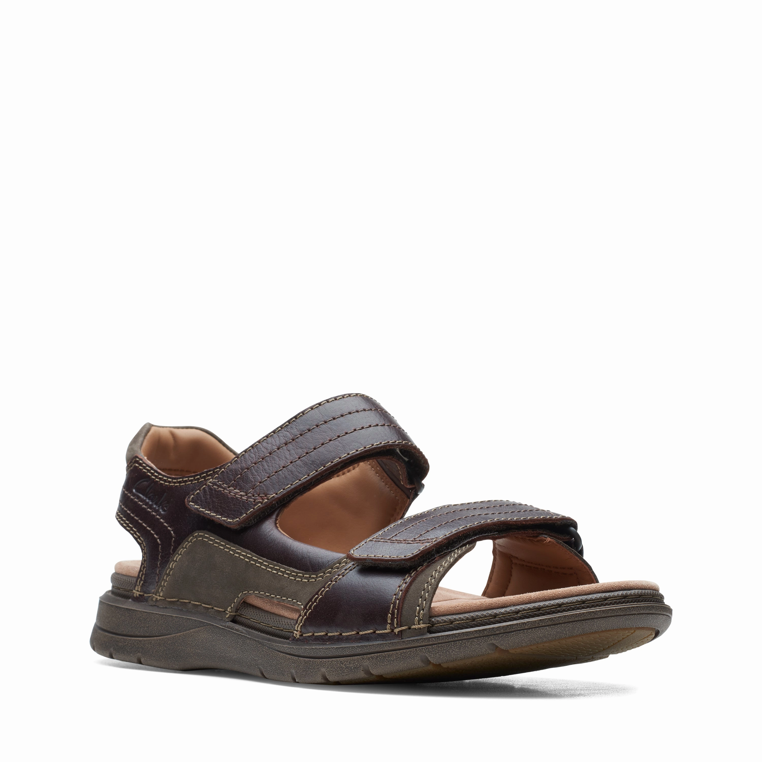 Clarks Men's Nature Trek Sandal - Mahogany Pool Time Proprietary Cushion System