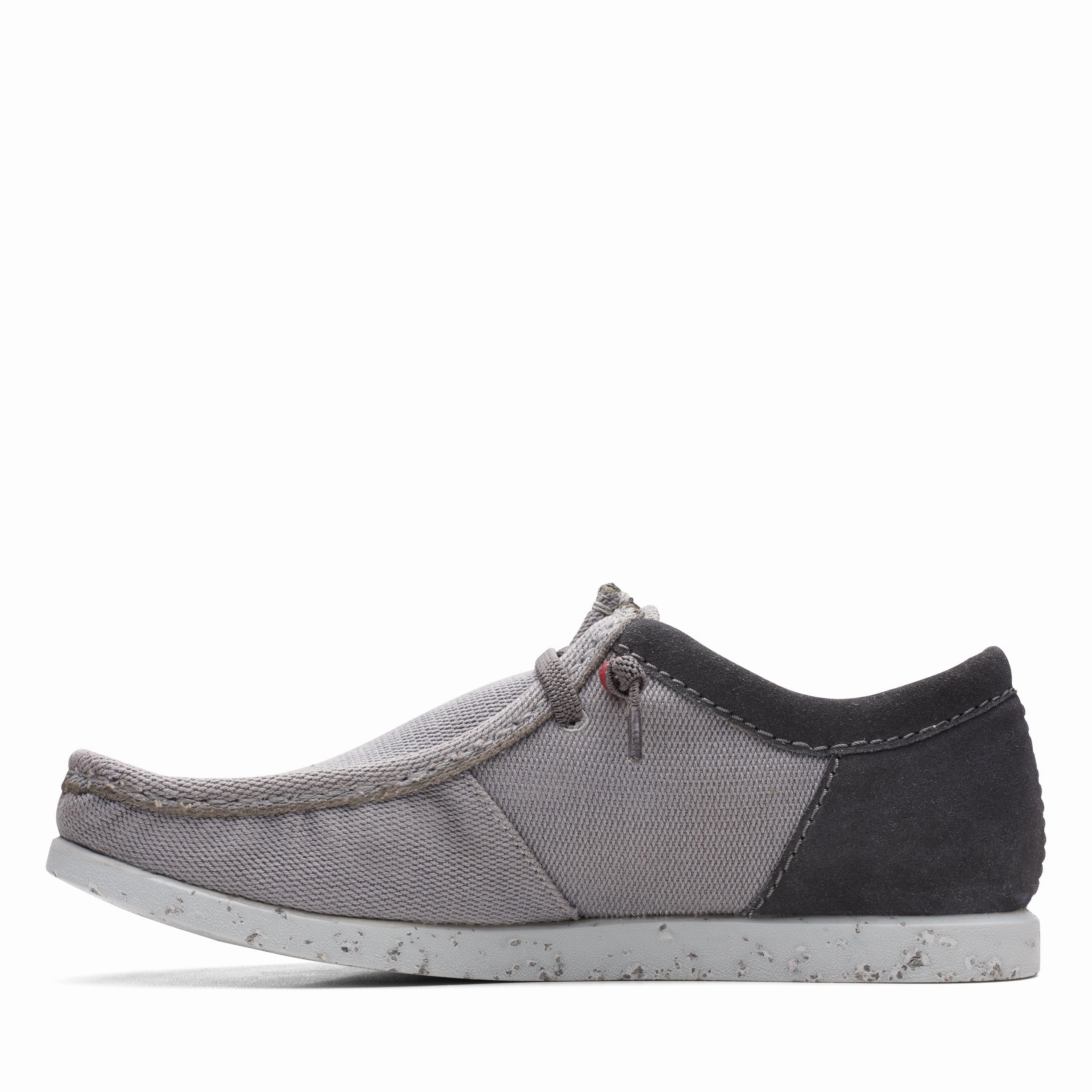 Clarks Men's Sharcelite Moccasin - Grey Combi Narrow Fit Space Vibe