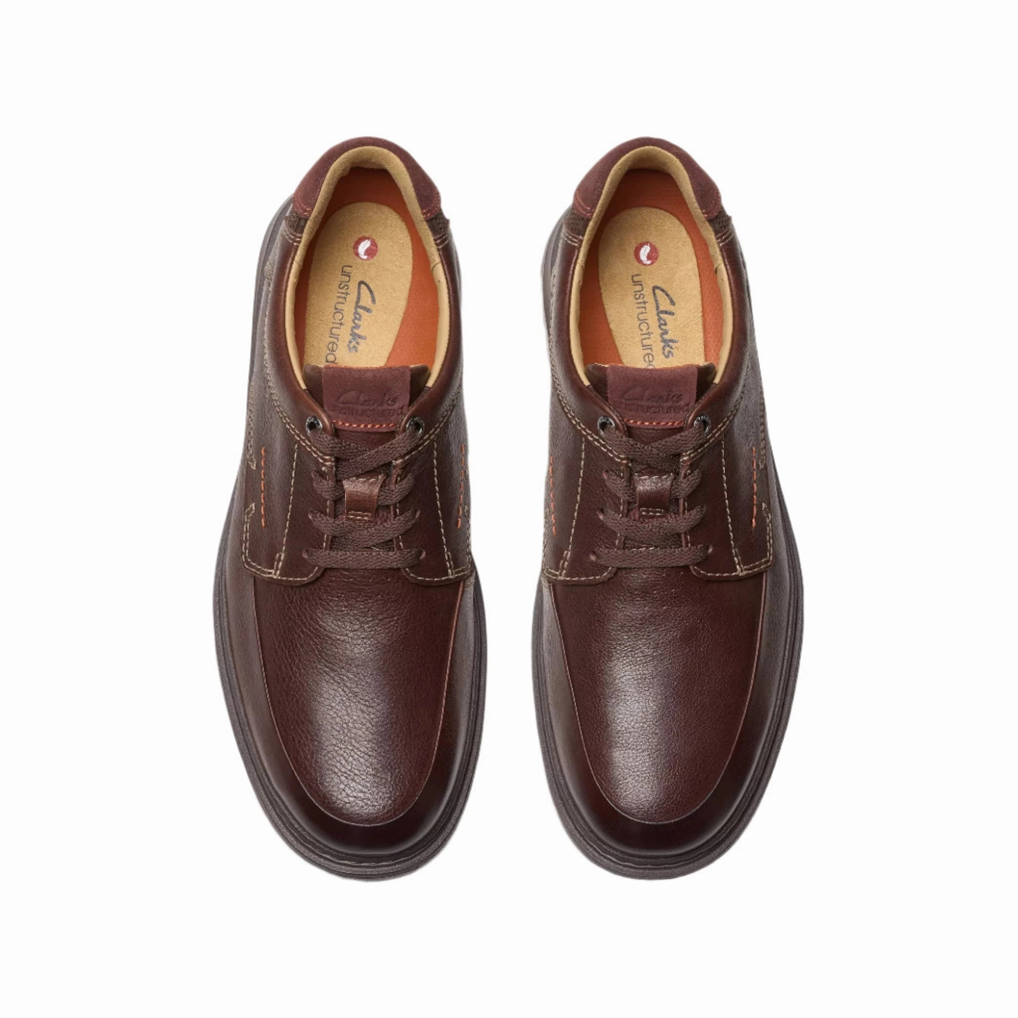 Color Play Clarks Men's Un Briley Lace Shoe - Mahogany