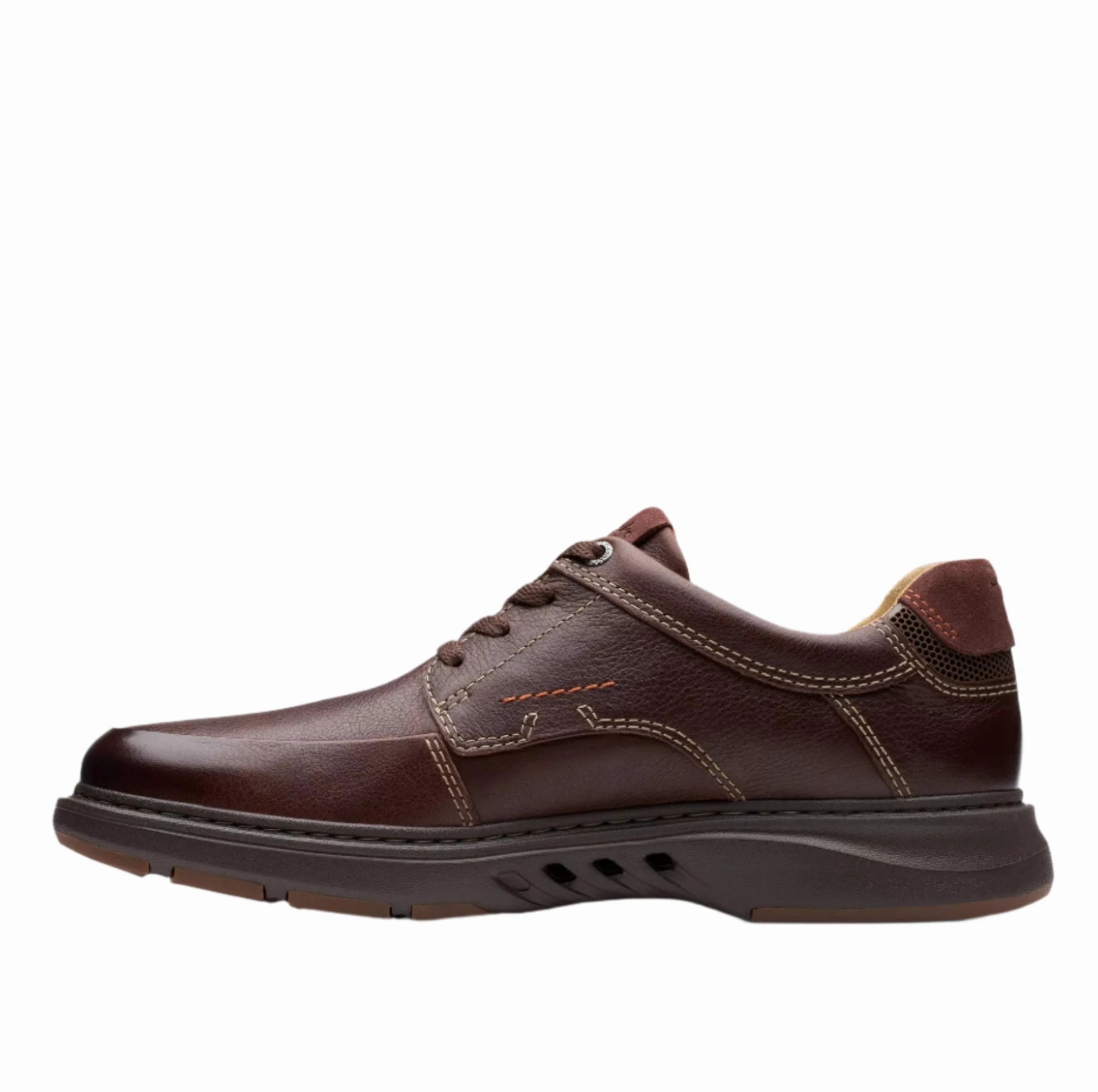 Clarks Men's Un Briley Lace Shoe - Mahogany Comfort Midsole