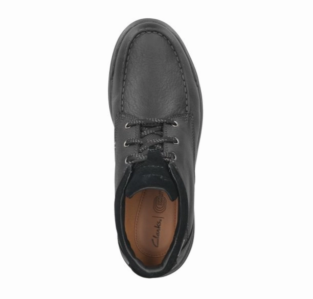 Stability Heel Counter Balanced Heel Counter Clarks Men's WIDE Rockie 2 HI GORE-TEX Waterproof Boot - Black