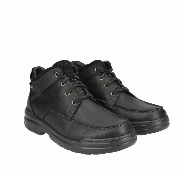 Linen Air Clarks Men's WIDE Rockie 2 HI GORE-TEX Waterproof Boot - Black