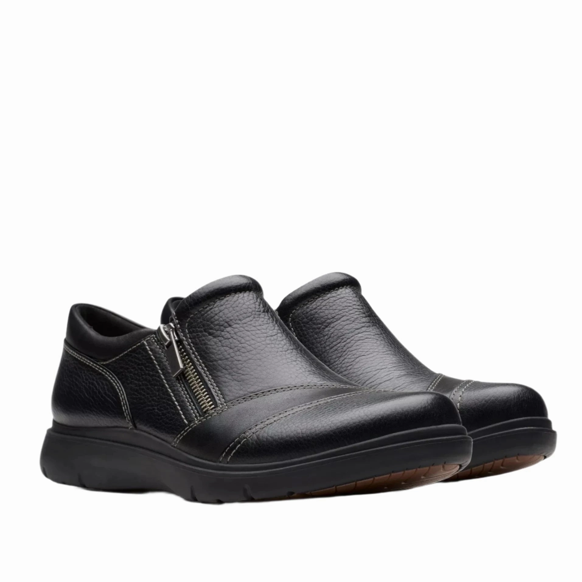 Clarks Women's Certina Pure Sneaker - Black Feather Light Modern Commuters