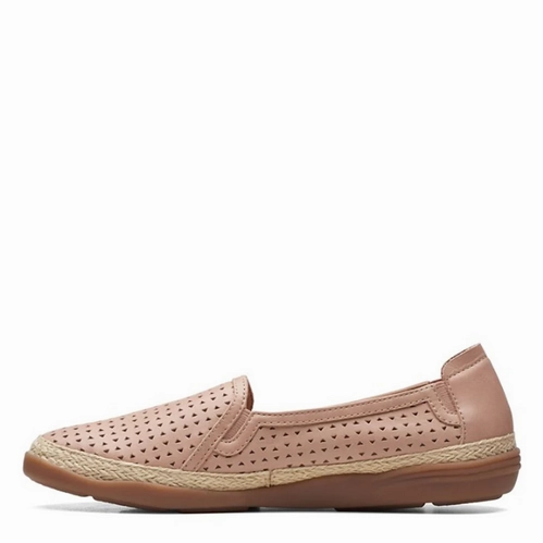 Clarks Women's Elaina Ruby Slip-On Flats - Warm Beige Shock Dispersing Plate
