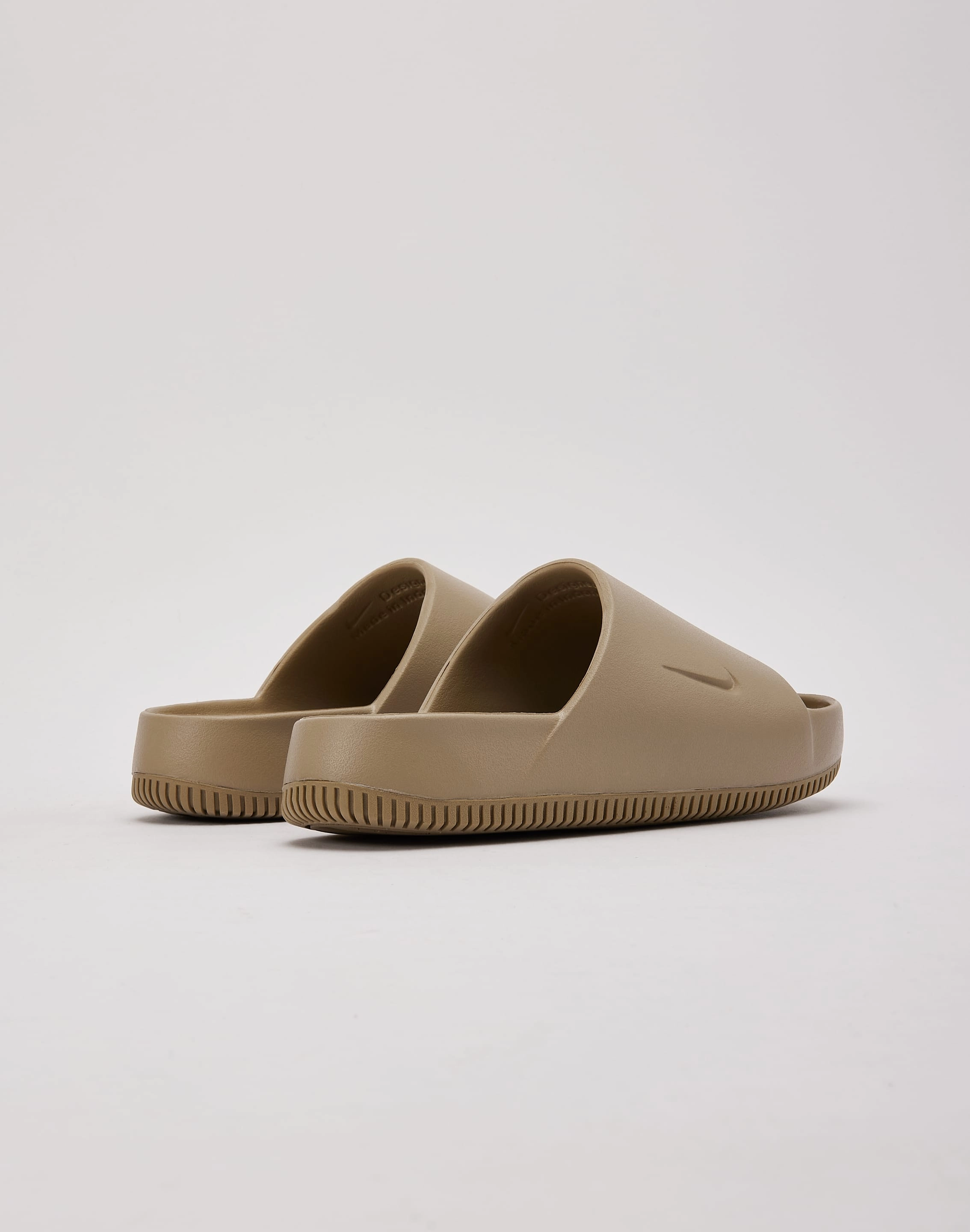 Nike Calm Slides Reinforced Heel Cup Durable Stitching