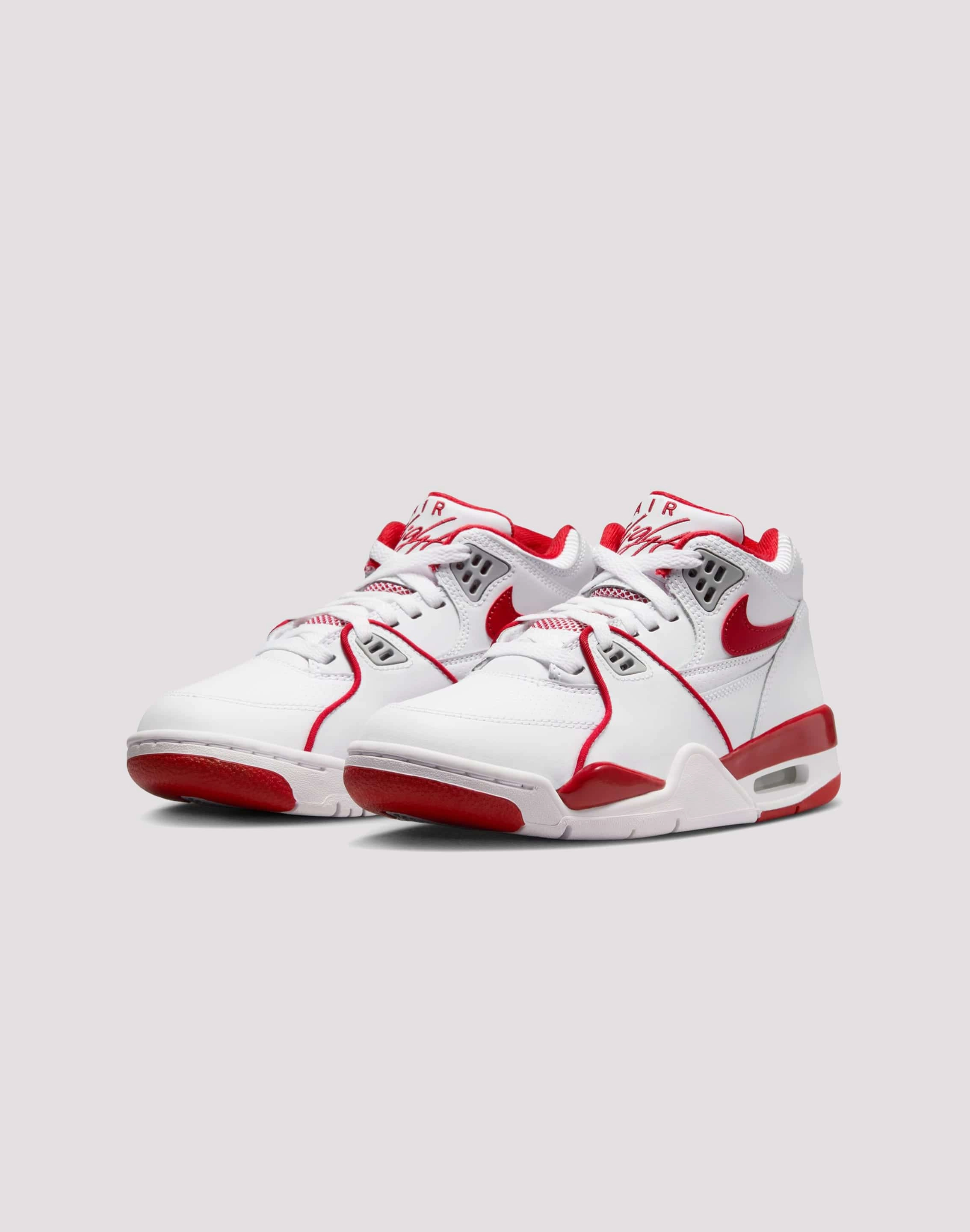 Anti Odor Durable kids' items Jordan Air Flight 89 "White/Varsity Red/Wolf Grey" Grade School Boys'