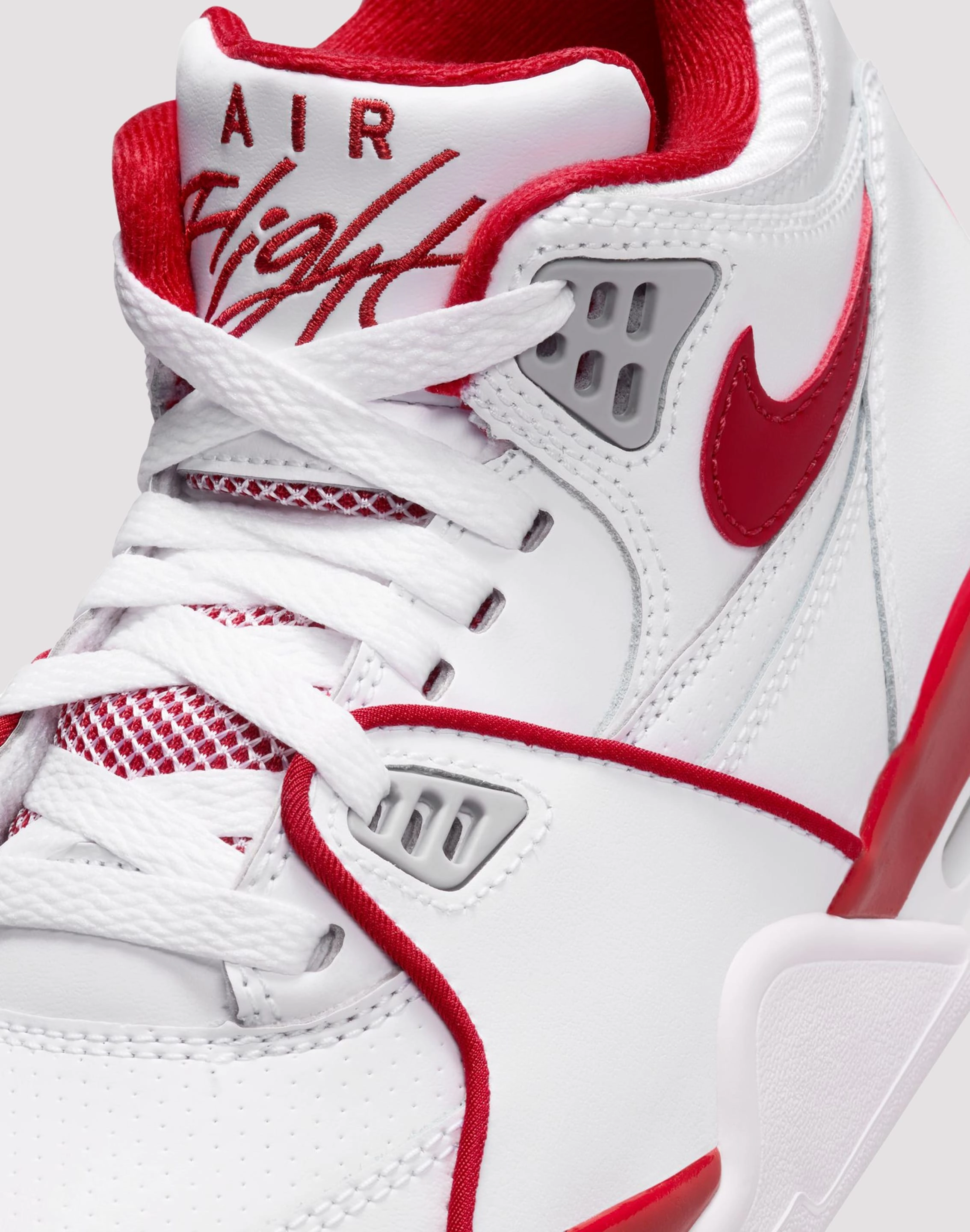 Jordan Air Flight 89 "White/Varsity Red/Wolf Grey" Grade School Boys' Thermal regulation Recycled Components