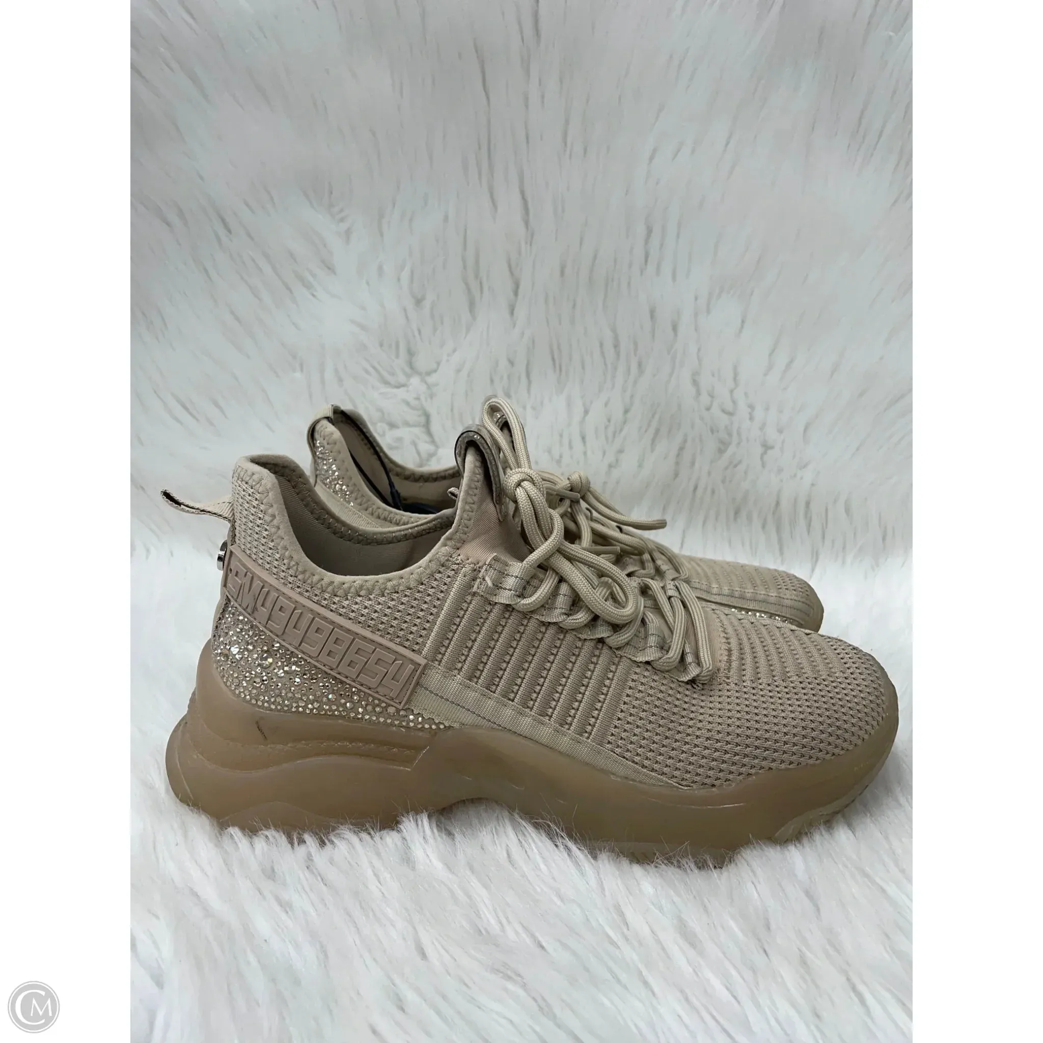 Shoes Sneakers By Steve Madden In Tan, Size: 9 Stretchable Collar
