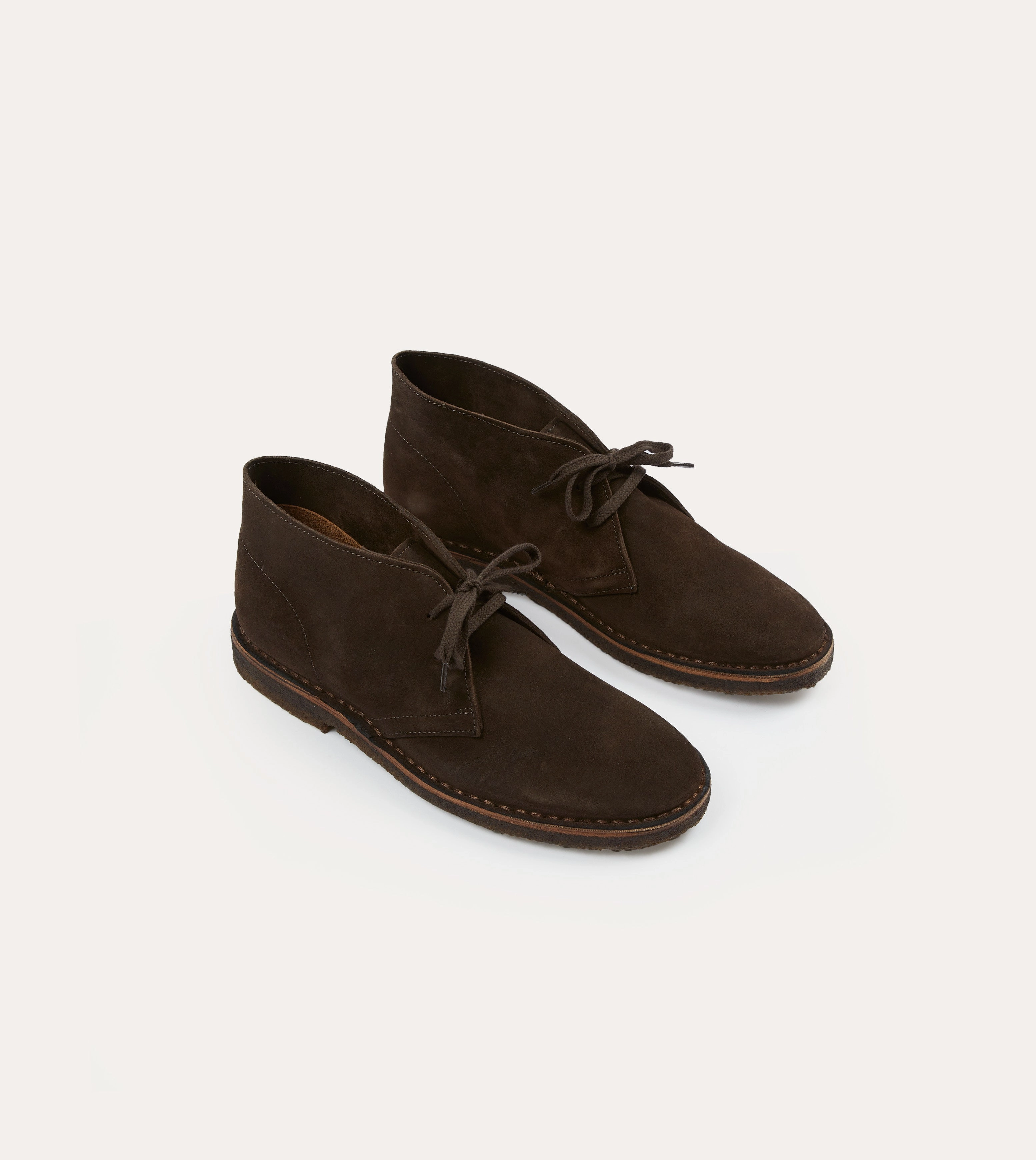 Sharp Lines Clifford Desert Boot Dark Brown Suede