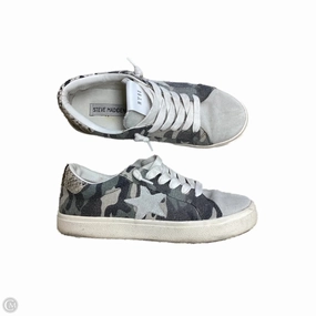 Airflow Channel Design Enhanced Lateral Support Shoes Sneakers By Steve Madden In Camouflage Print, Size: 6.5