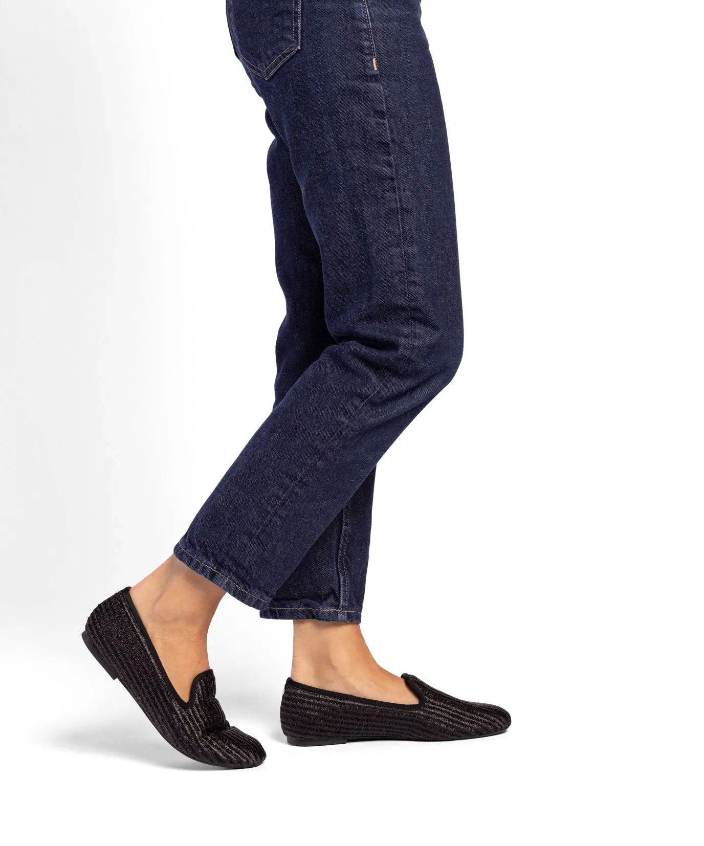 The Starling - Black Raffia Abrasion Resistant Material