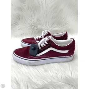 Shoes Sneakers By Vans In Red & White, Size: 9.5 Asymmetric Lacing Designs Precision Edge Design