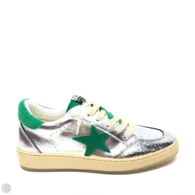 Shoes Sneakers By Vintage Havana In Green & Silver, Size: 11 Cushioned Choice