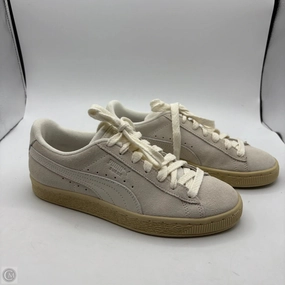 Built-In Lining Adjustable lacing Shoes Sneakers By Puma In Beige, Size: 7.5