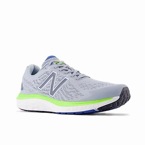 New Balance Men's Fresh Foam 680v7 - Light Arctic Grey Non Restrictive Fit Storm Proof