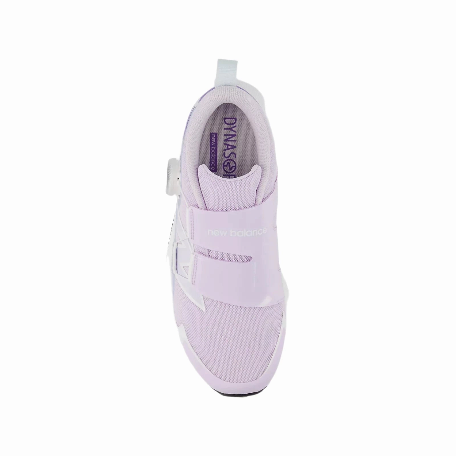 Durable Rubber Outsole New Balance Girl's DynaSoft Reveal BOA Running Sneaker - Milk/Violet (Kids Sizes 3.5 to 7)