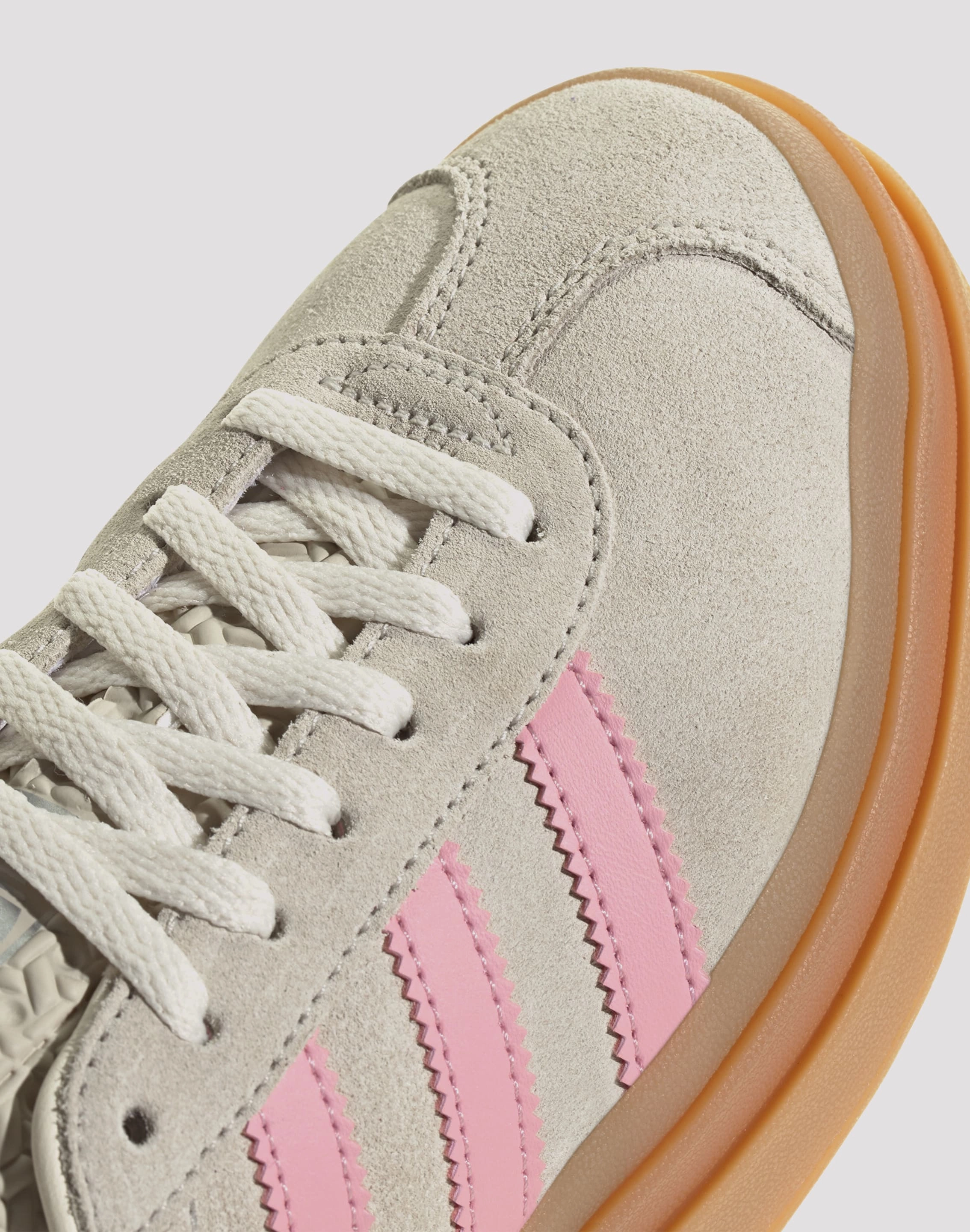 Adidas Originals Gazelle Bold Grade School Girls' "Wonder Alumina/Semi Pink Spark/Cream White" Hypoallergenic Lining Water resistant coating
