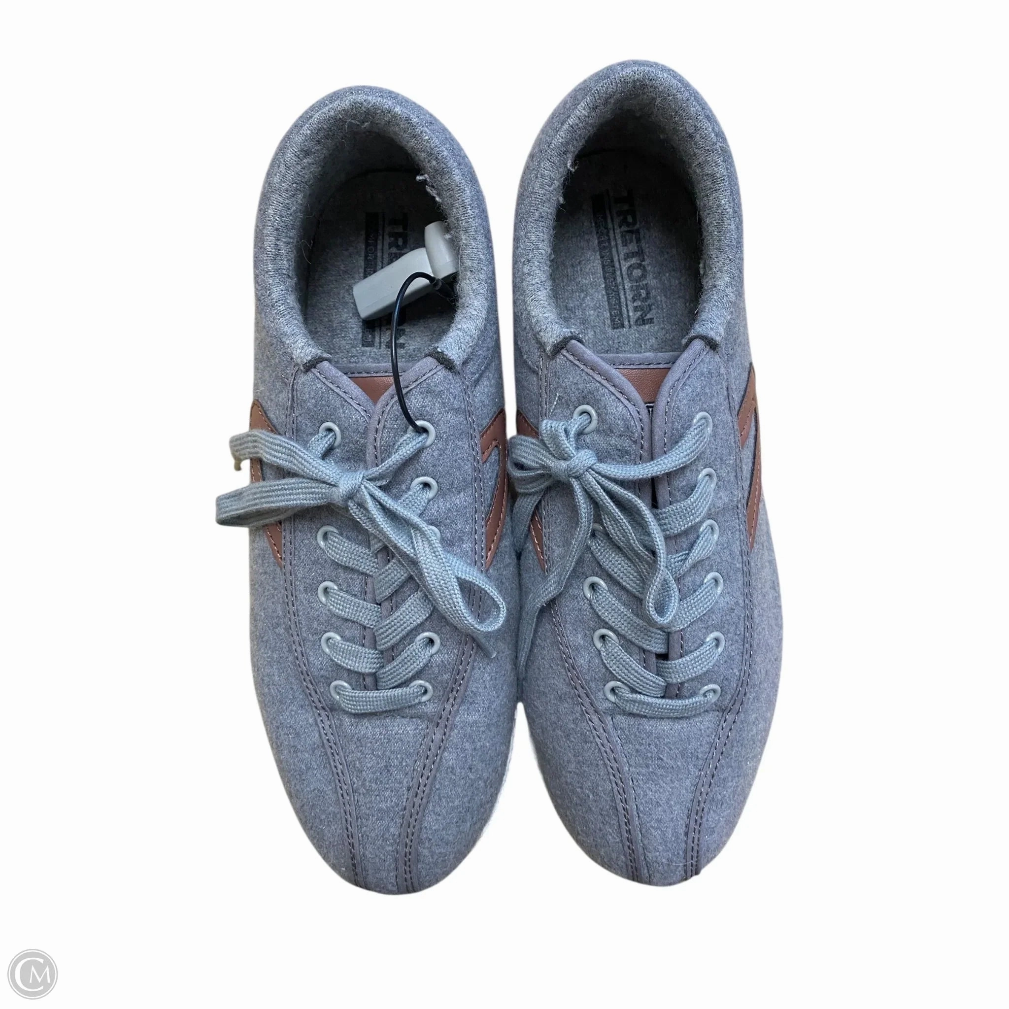 Shoes Sneakers By Clothes Mentor In Grey, Size: 9.5 High Density Foam Layer AdjustableStrap