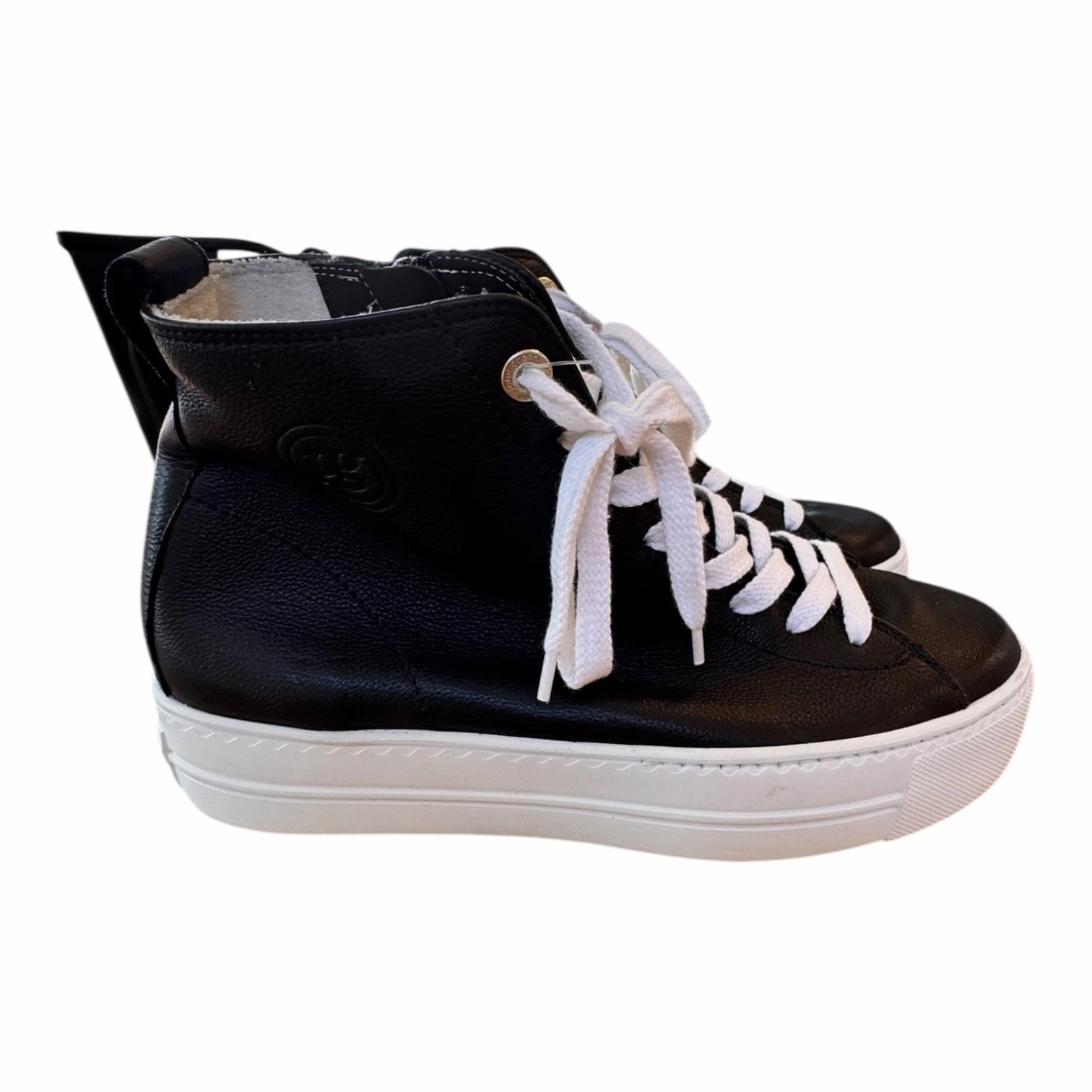 Loose Fit Anti Slip Rubber Outsole Shoes Sneakers By Paul Green In Black, Size:9.5