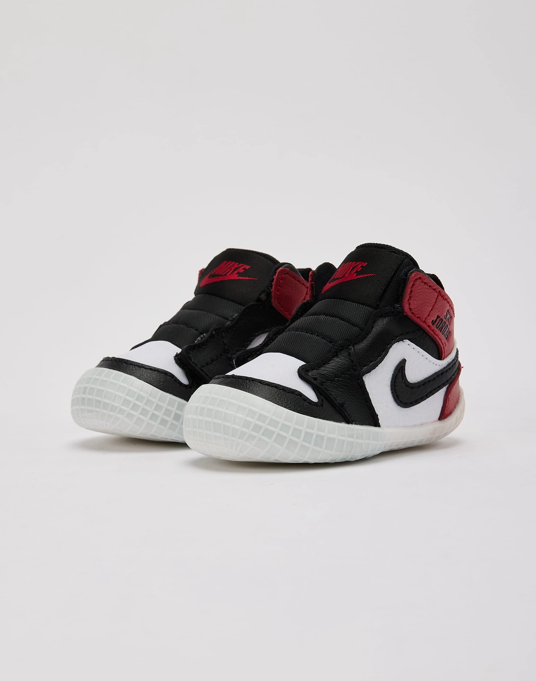 Jordan Air Jordan 1 'Black Toe Reimagined' Crib Bootie Infant Ventilation holes