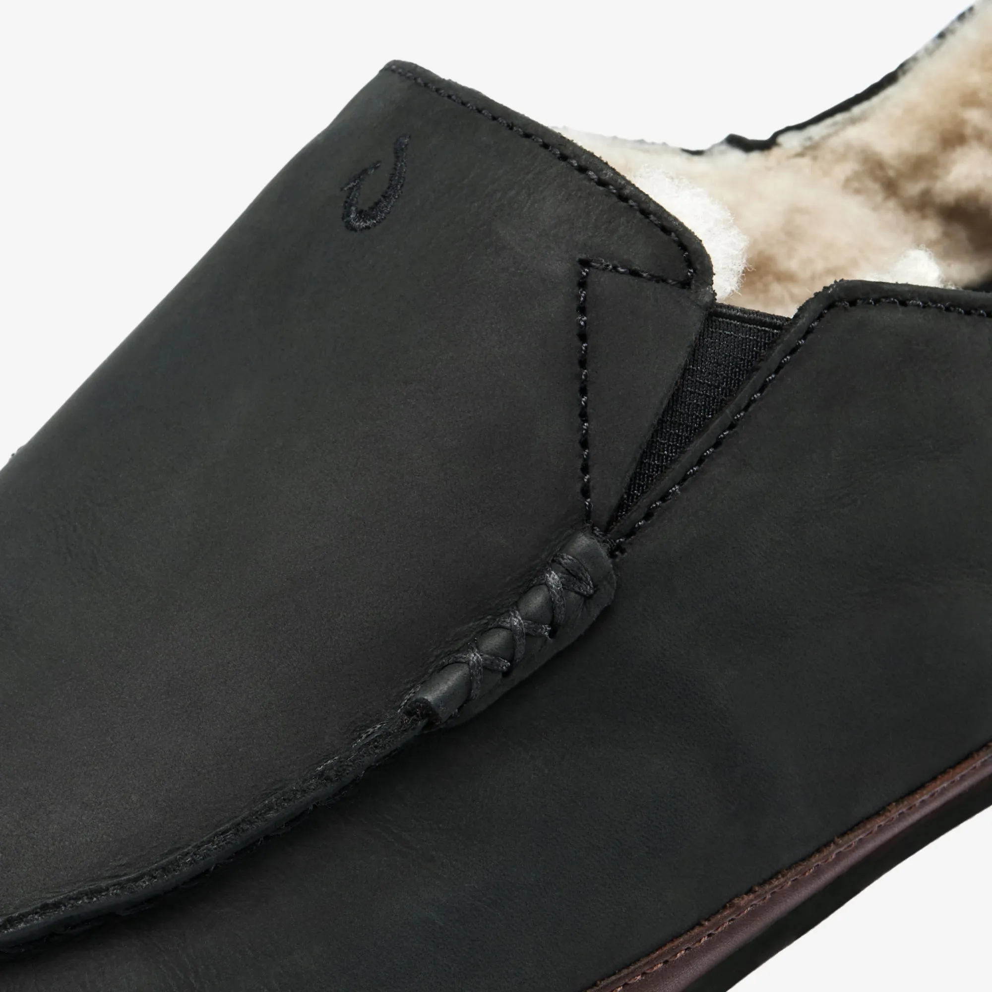 Molo Slipper  -  Black / Dk Java Smooth Sling