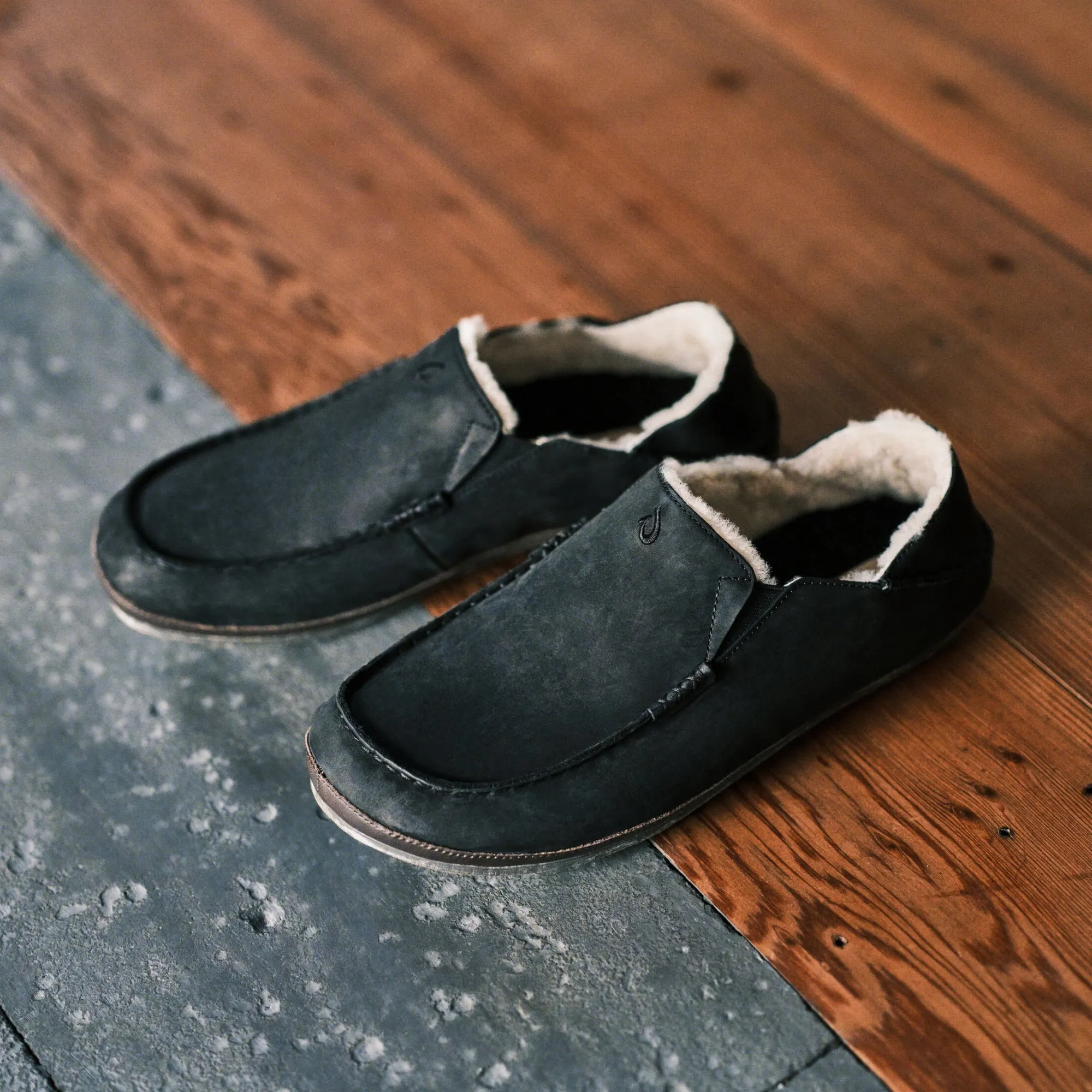 Molo Slipper  -  Black / Dk Java Relaxing Walk Shoes