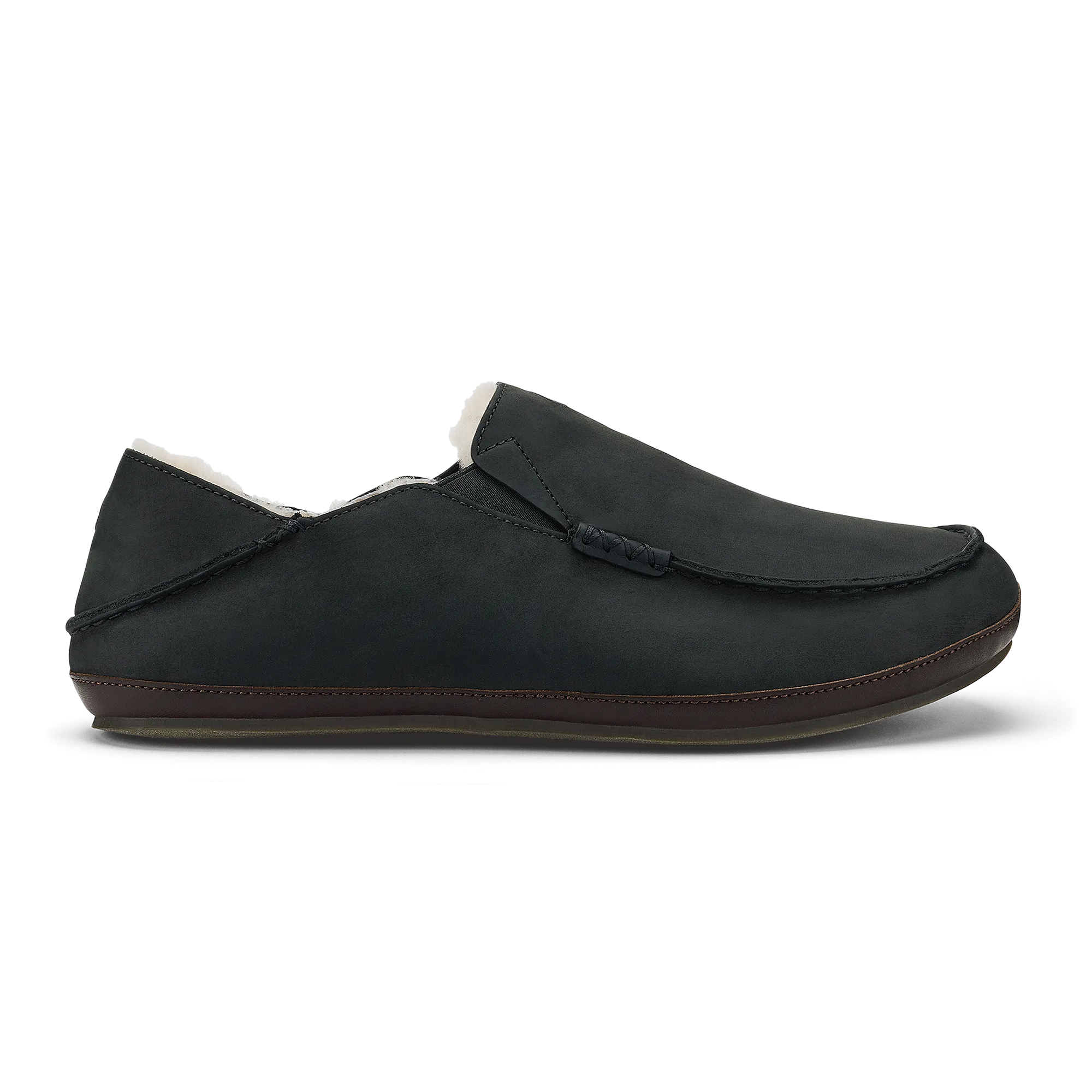 Molo Slipper  -  Black / Dk Java Comfortable Features Road