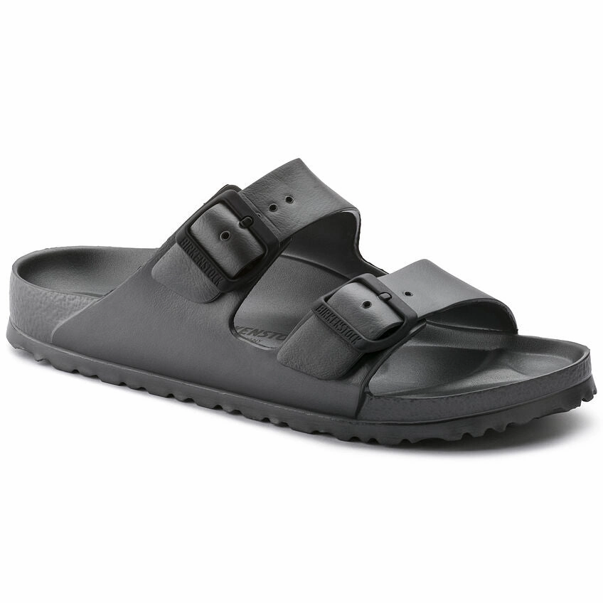 Minimalist Sandals Street Style Slides Birkenstock Men's Arizona EVA Sandal - Metallic Anthracite