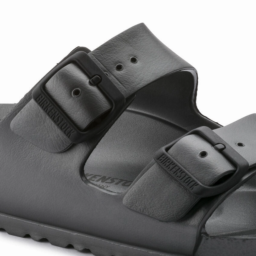 Warm Season Slides Birkenstock Men's Arizona EVA Sandal - Metallic Anthracite
