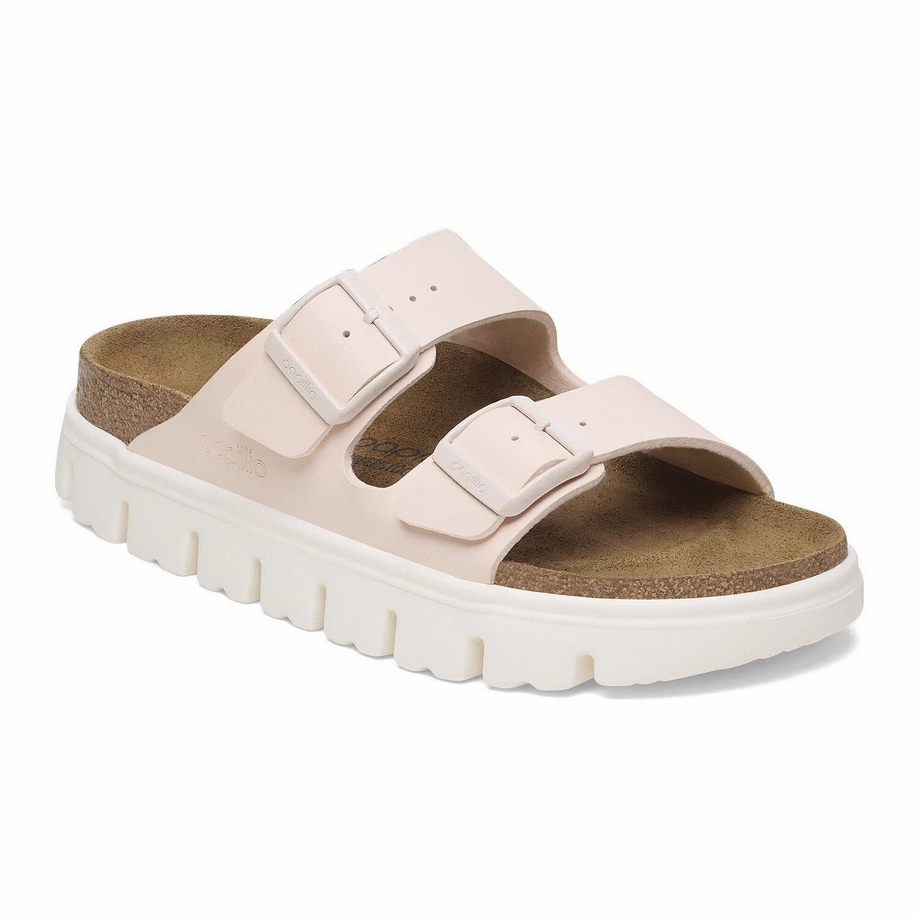 Smooth Comfort Sandals Comfort Ready Sandals Papillio by Birkenstock Women's Arizona Birko-Flor Chunky Sandal - Light Rose