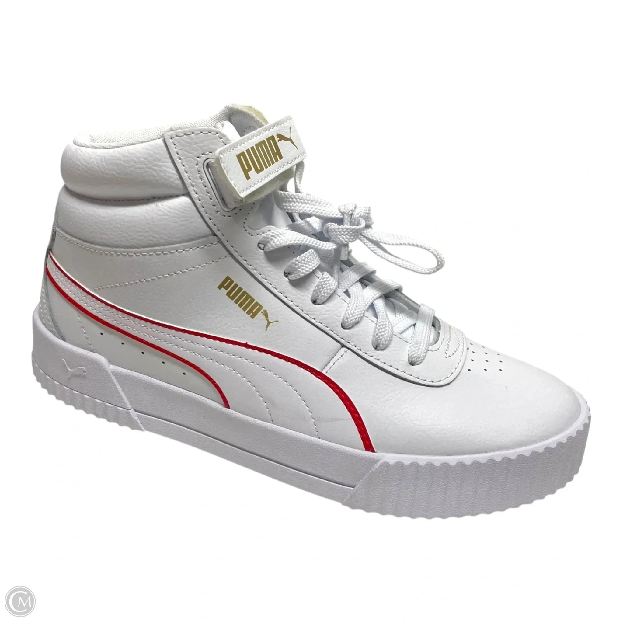 Shoes Sneakers By Puma In Red & White, Size: 9 Comfort Linings Lace Comfort