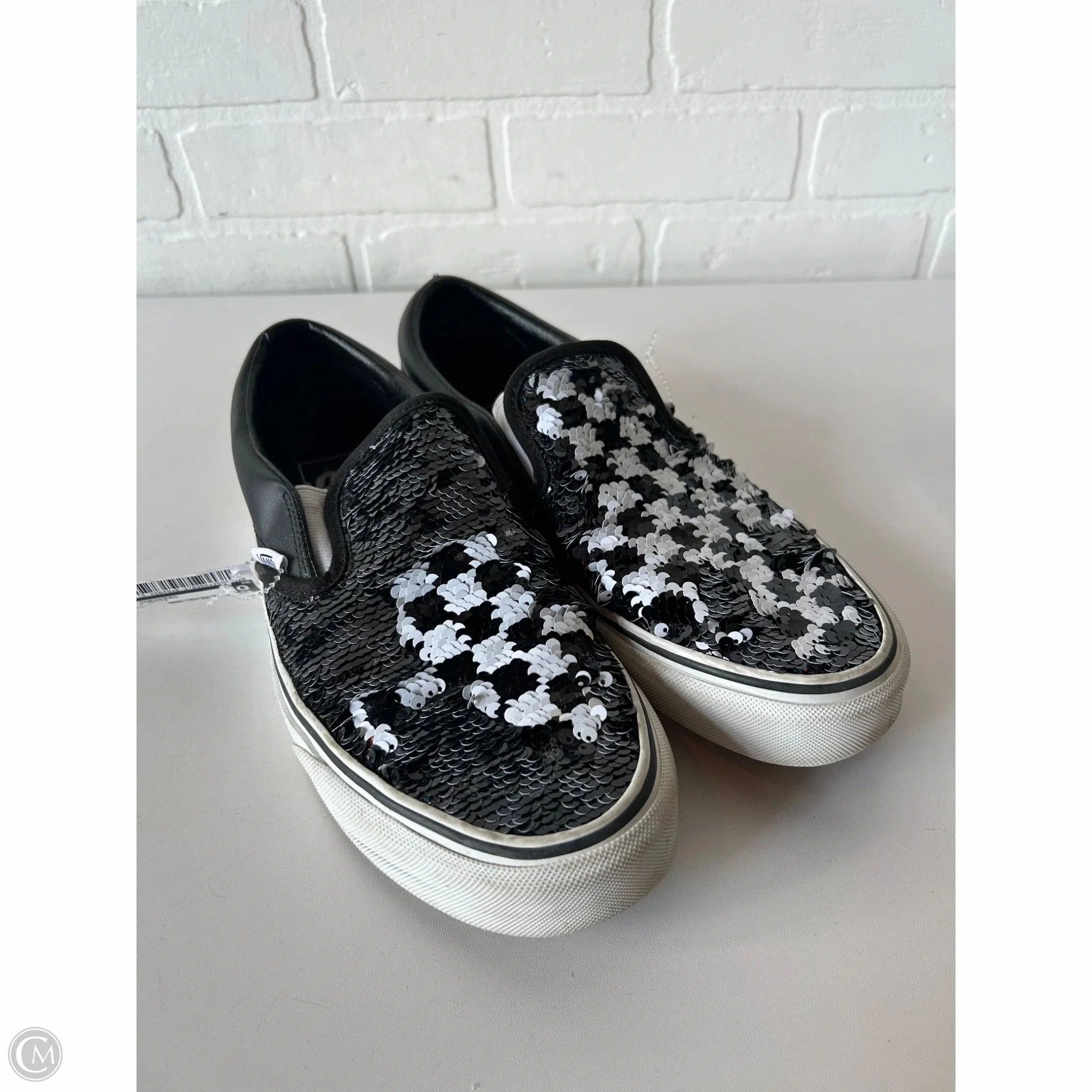 Shoes Sneakers By Vans In Black & White, Size: 10 Machine washable