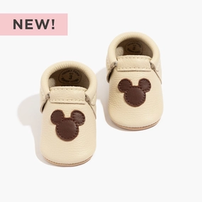 Stretchable Upper Disney Mocha Mickey Mouse City Baby Shoe