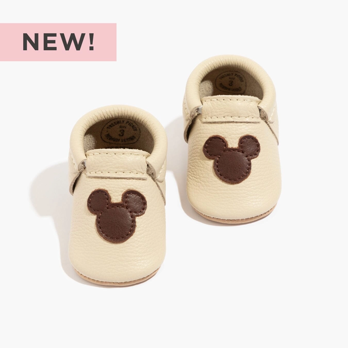 Stretchable Upper Disney Mocha Mickey Mouse City Baby Shoe
