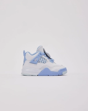 Jordan Air Jordan 4 Retro 'Aluminum' Toddler Mesh kids' shoes Reflective Safety Details