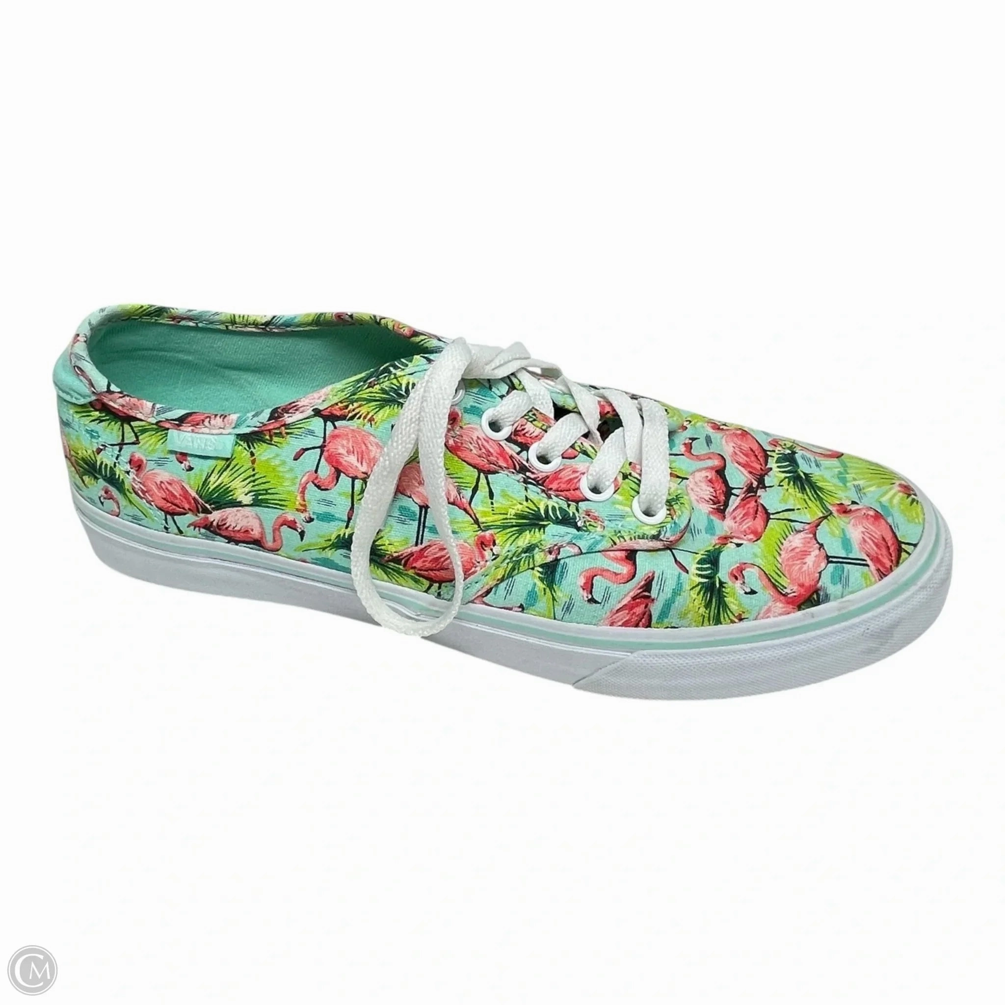 Shoes Sneakers By Vans In Green & Pink, Size: 10 Daily Runs