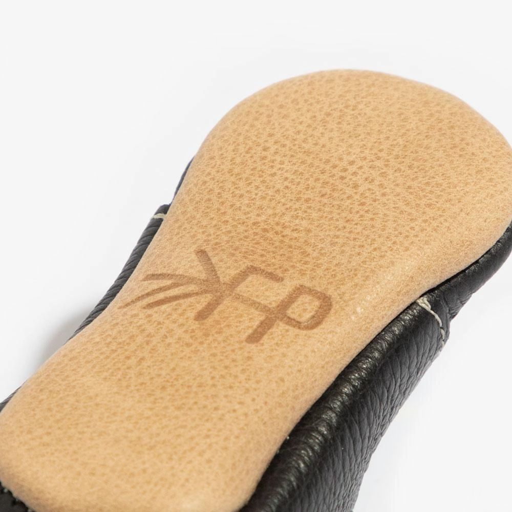 Ebony Oxford Baby Shoe Double Stitched Seams