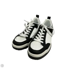 Impact Dispersing Geometries Shoes Sneakers By Steve Madden In Black & White, Size: 10