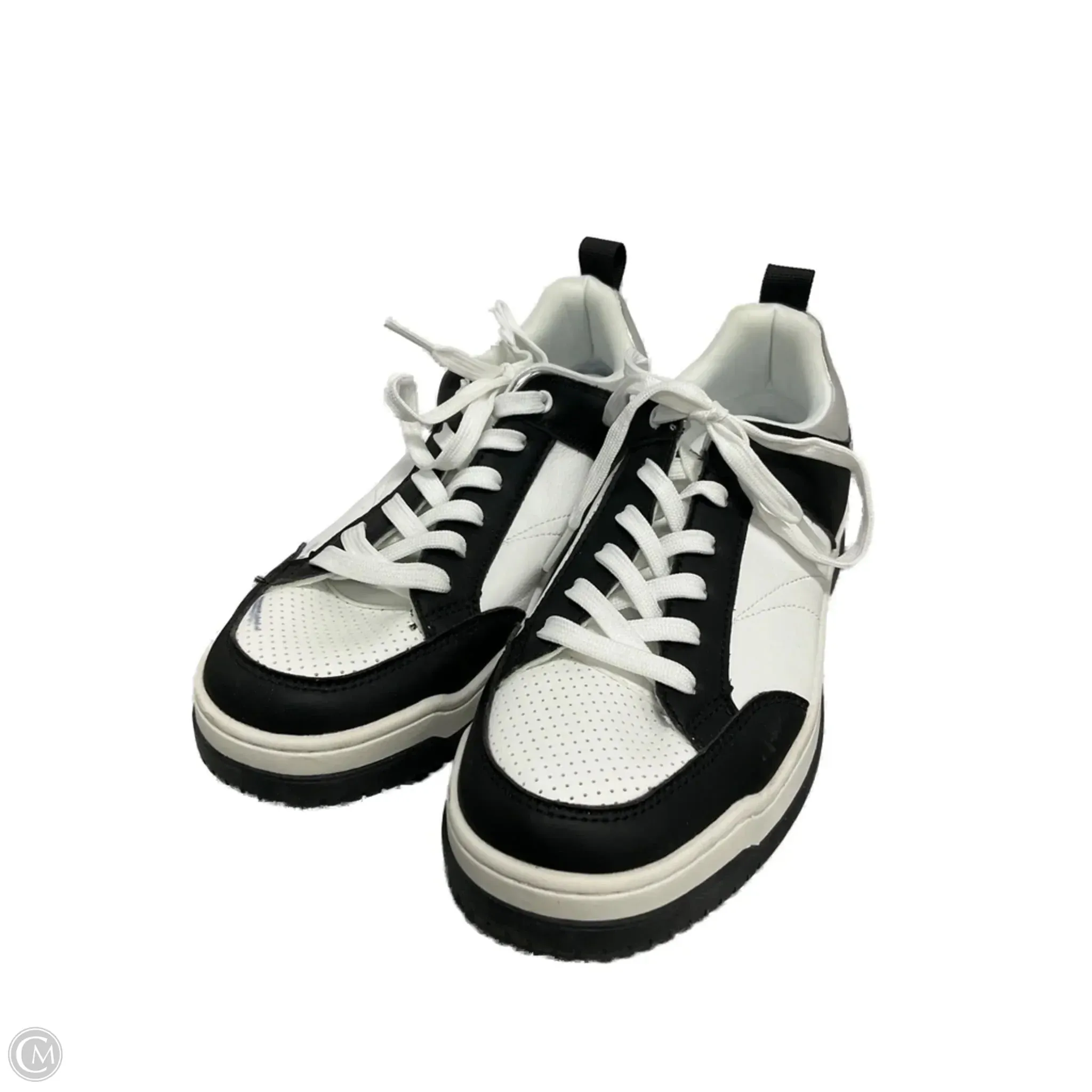 Impact Dispersing Geometries Shoes Sneakers By Steve Madden In Black & White, Size: 10