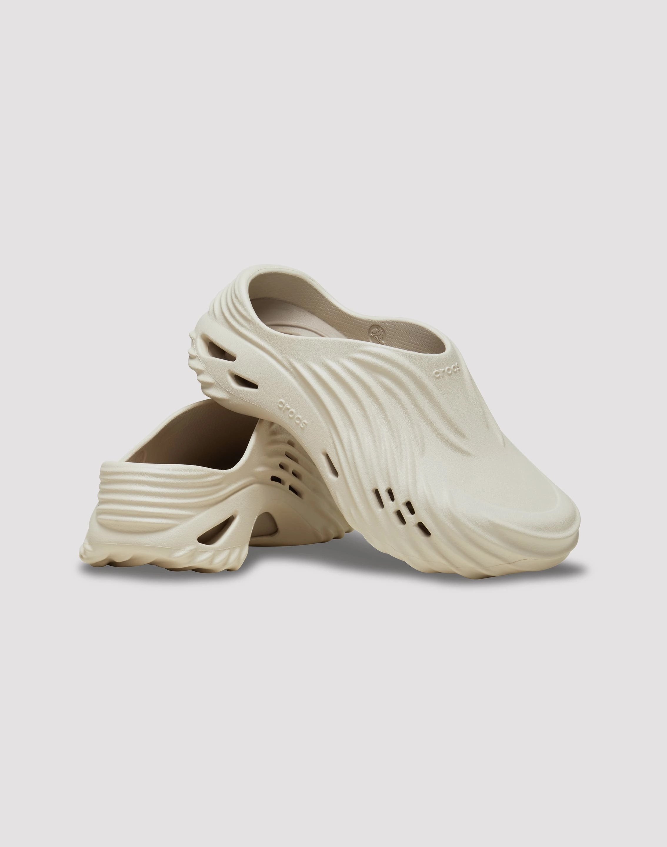 Crocs Echo Wave "Almond Tint" Sandal Shock Absorbing