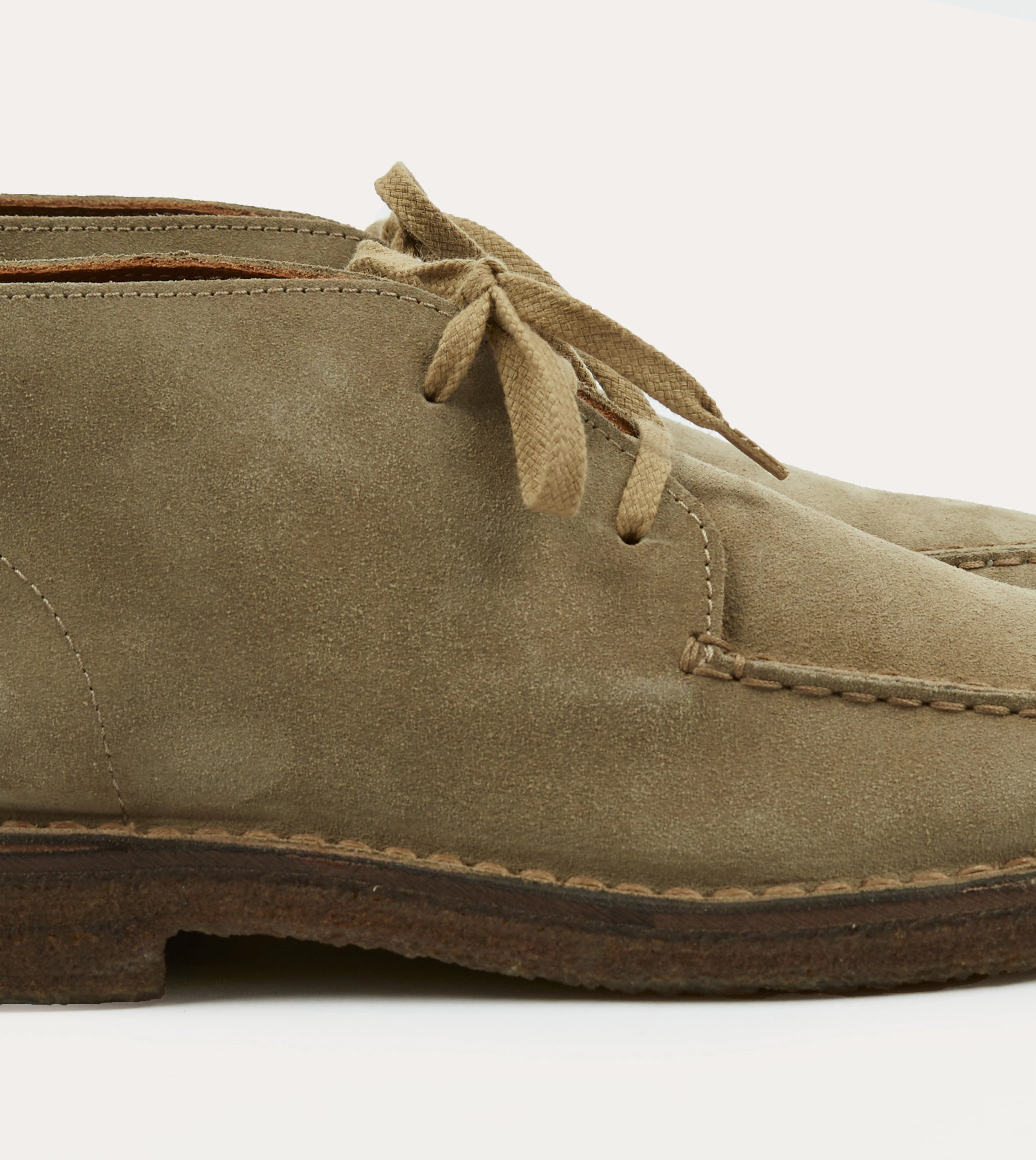 Crosby Moc-Toe Chukka Boot Sand Suede Skill Craft