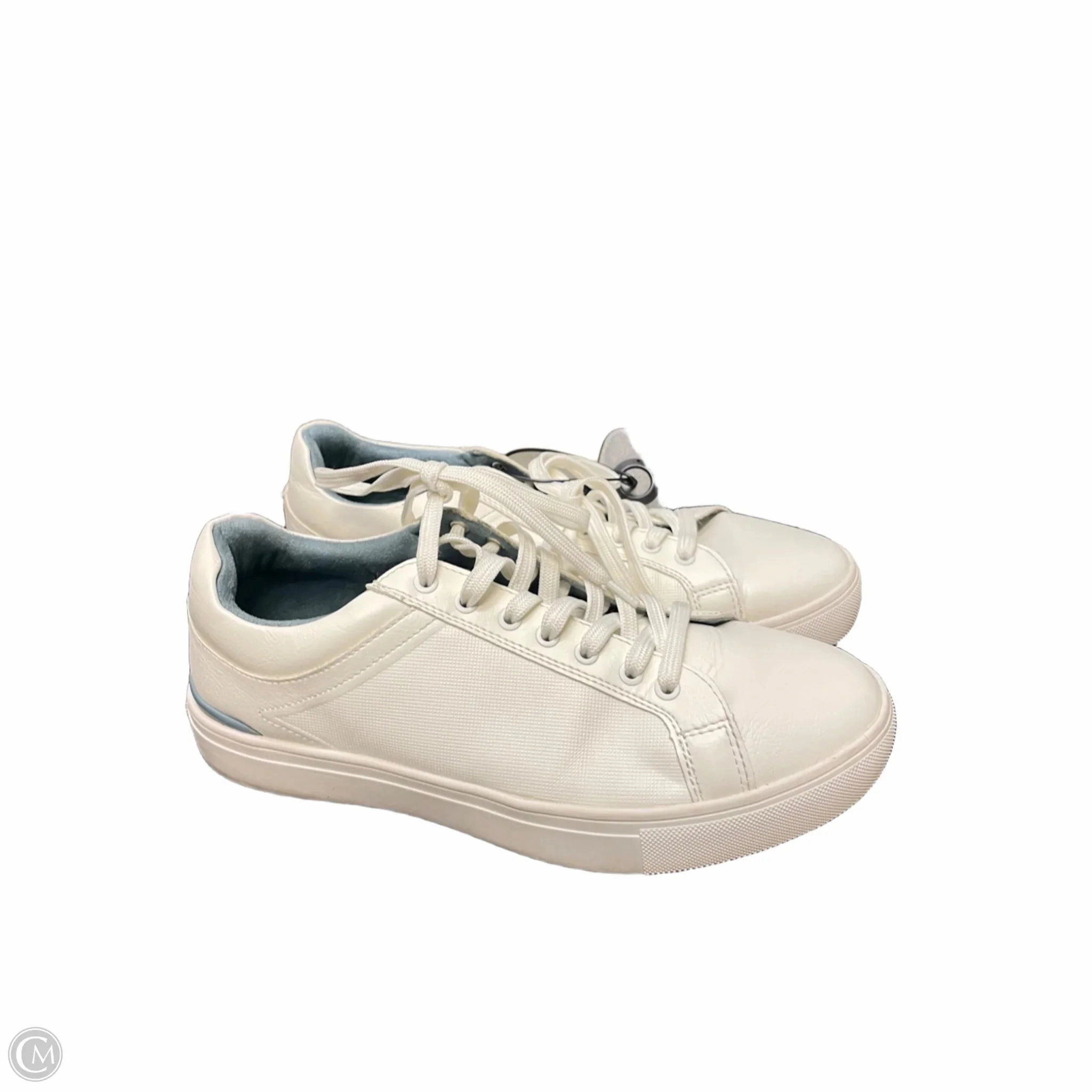 Lightweight Knit Fabric Friction Free Laces Shoes Sneakers By Aldo In White, Size: 8