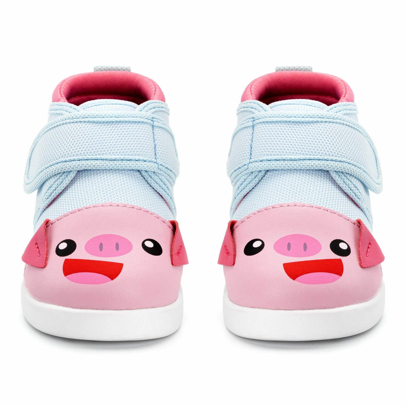Global Fit Urban Walk Cute Pig Squeaky Toddler Shoes  | Pink/Blue